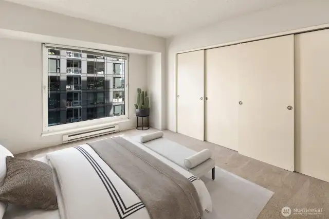 Virtual staging primary bedroom...