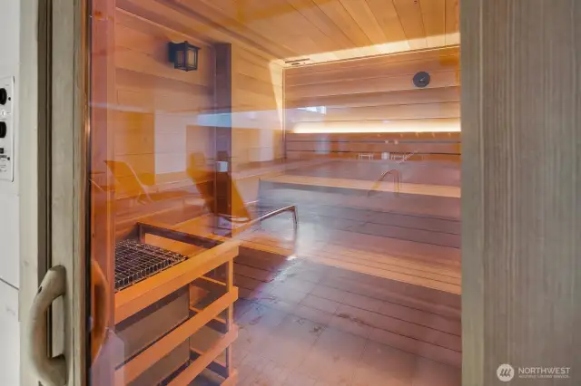 Newly renovated sauna.