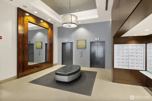 Another look at this contemporary lobby.