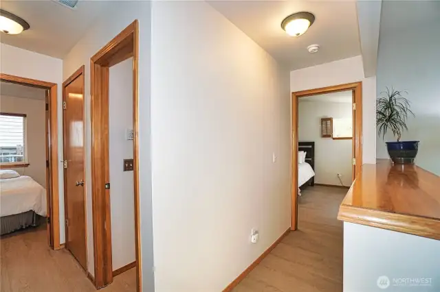Hall to bedrooms and baths