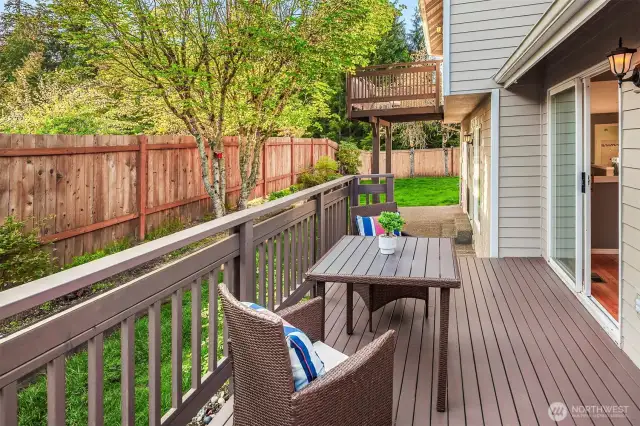 Newly build built deck