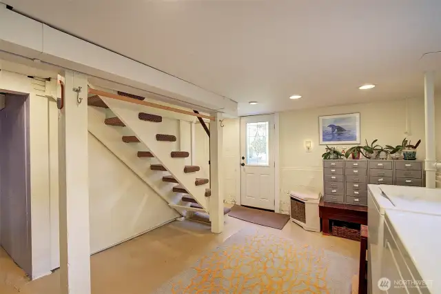 Door to outside.