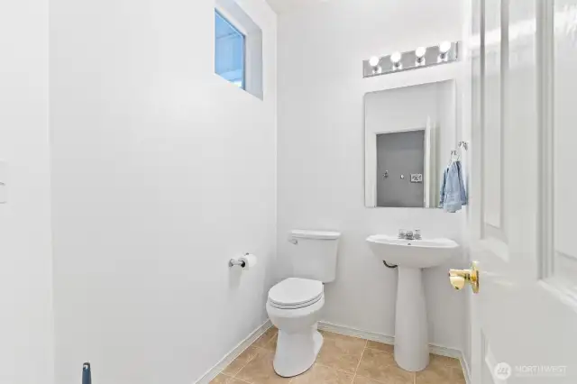 Half bathroom downstairs