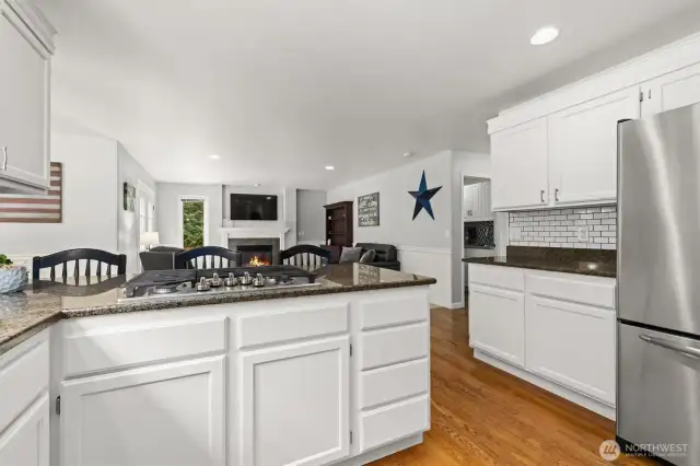 Gas cooktop.