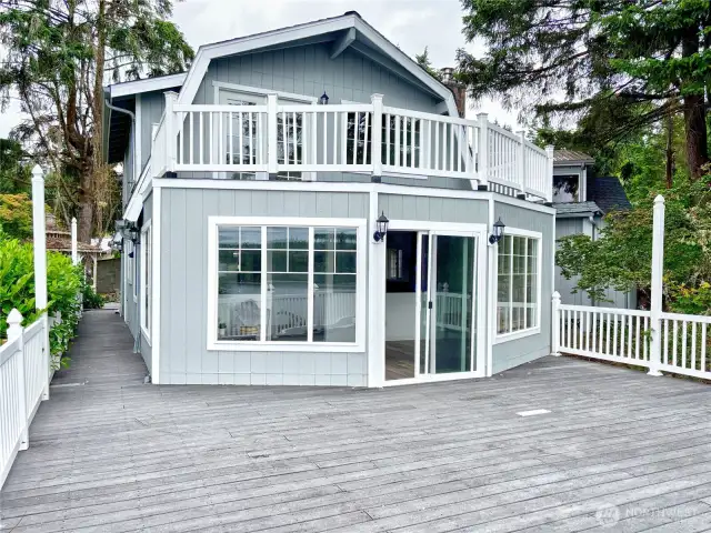 Home with Large Front Deck on Main Floor