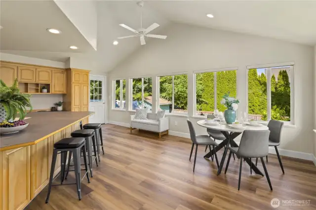 Go buy a huge Kitchen table - room for a crowd!