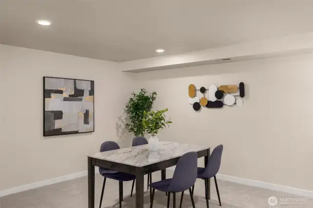 Downstairs dinning room