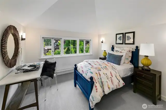 The third floor offers two more bedrooms, shared hallway bathroom and views!