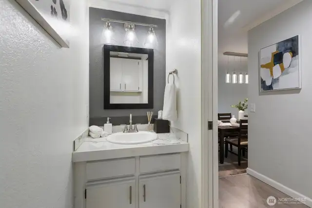 Guest bathroom downstairs