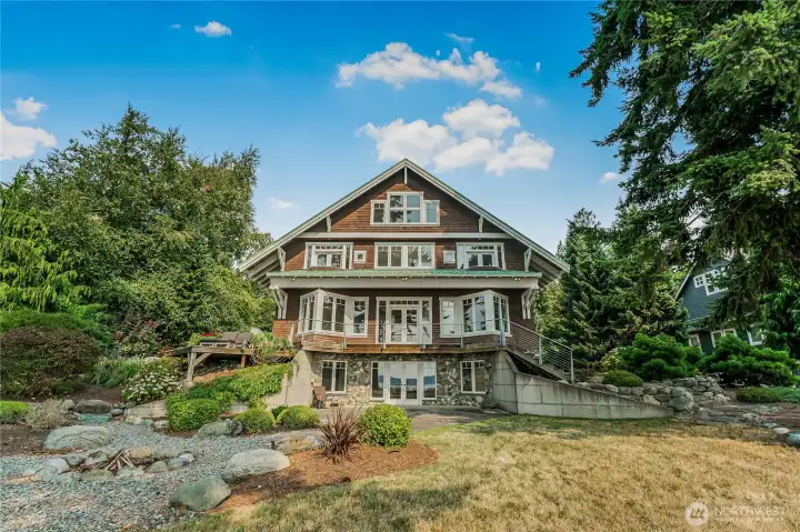 Architecturally stunning front and back.