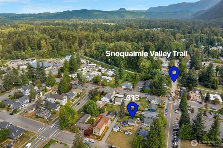 Popular Snoqualmie Valley Trail entrance is just steps from your front door!