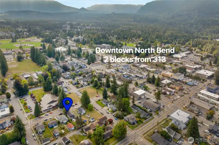 Just 2 blocks to all of Downtown North Bend - shops, cafes, coffee, brew pubs & grocery!