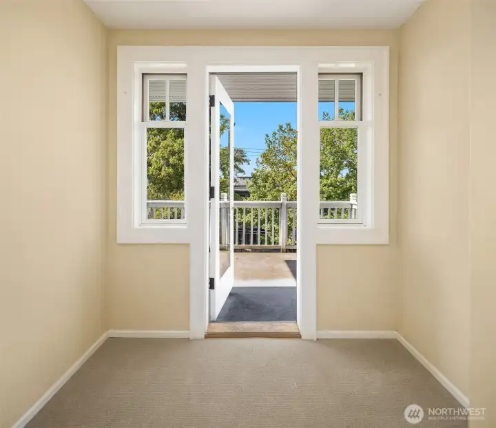 Hallway to deck