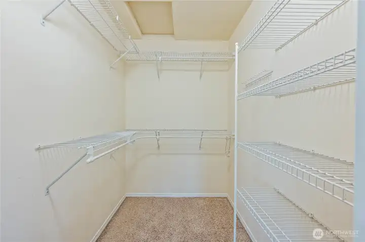 Primary closet