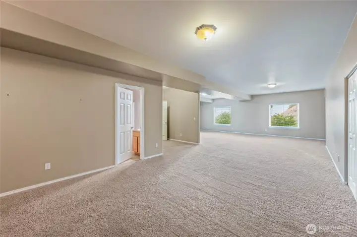 Family room, lower level