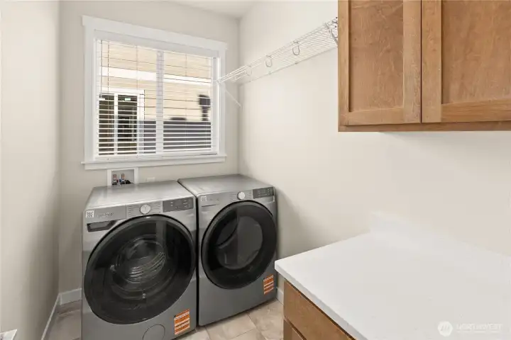 Laundry room with washer and dryer