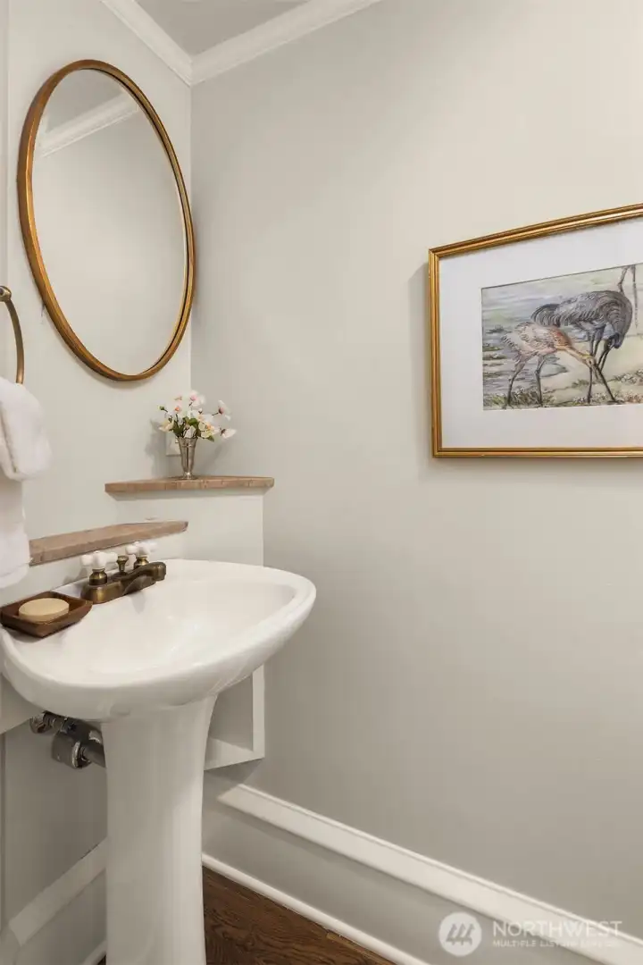 Main floor powder room