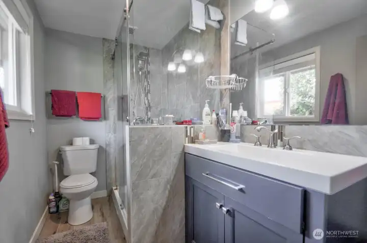 Primary bathroom - nicely updated