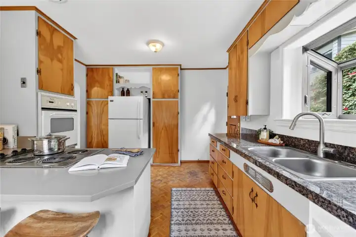 Plenty of counter space for entertaining.