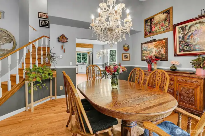 Formal Dining (originally it was a Living Room) - Opens to 2nd Dining Room & to the Oak Staircase