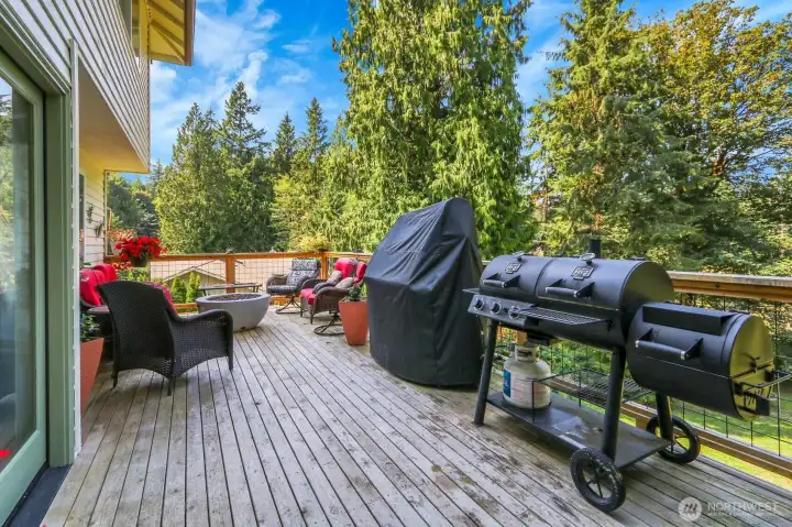 Full Size Deck from Main floor looking South