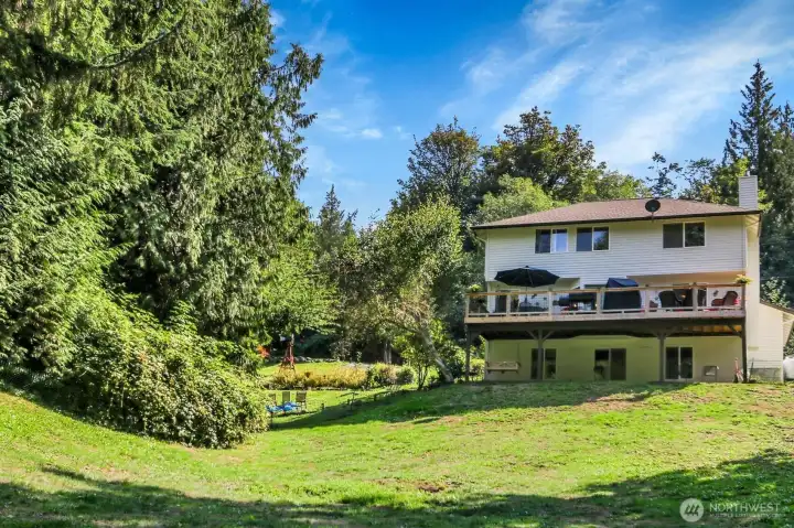 Backyard with a Firepit Area!