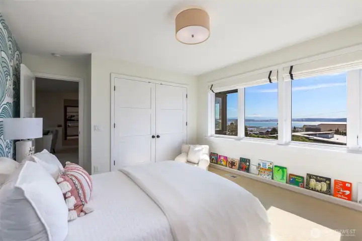 A spectacular view from every bedroom upstairs