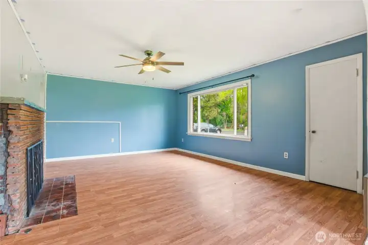 Bright living room with natural light