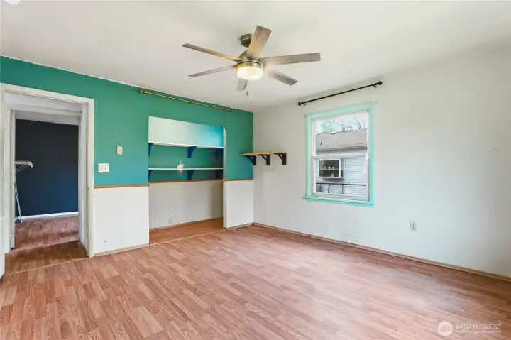 Larger closet in primary