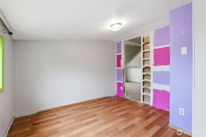 Close off that wall and you have another bedroom with a closet!