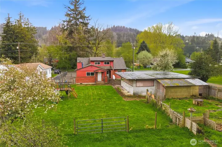Expansive Fenced Backyard with lots of space