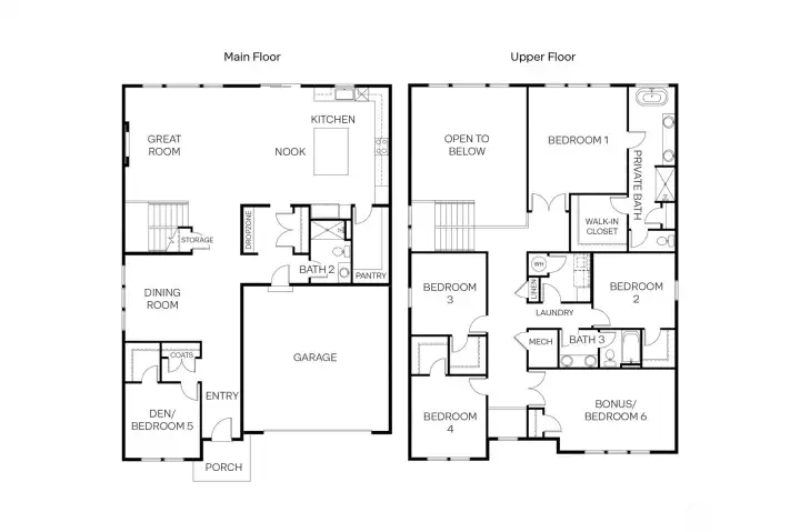 Caslon floor plan luxurious living.