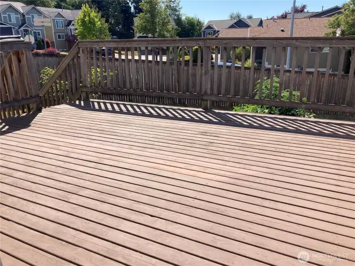 Freshly Coated Deck