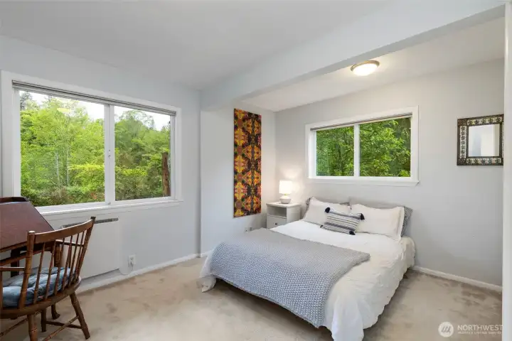 Third cozy bedroom, also with its own walk-in closet
