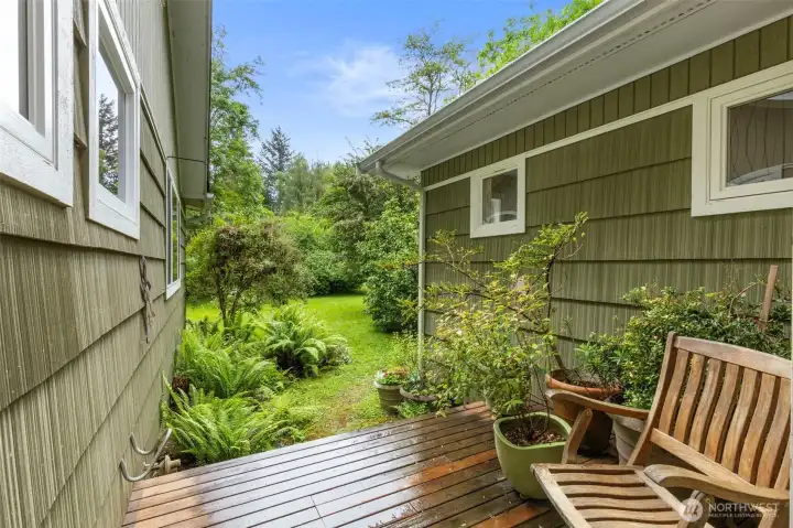 Patio to soak in all the natural beauty