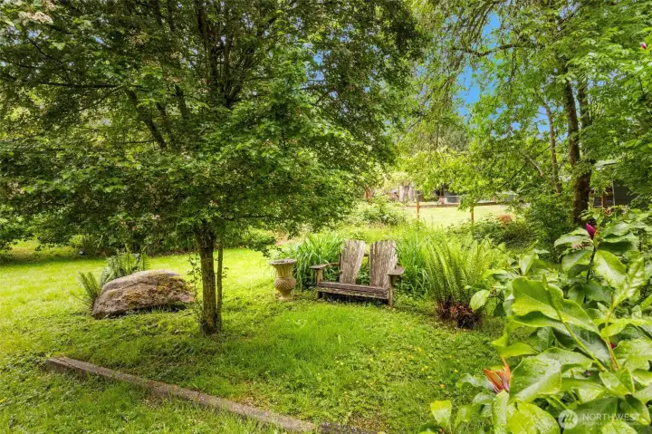 Native, natural landscaping throughout