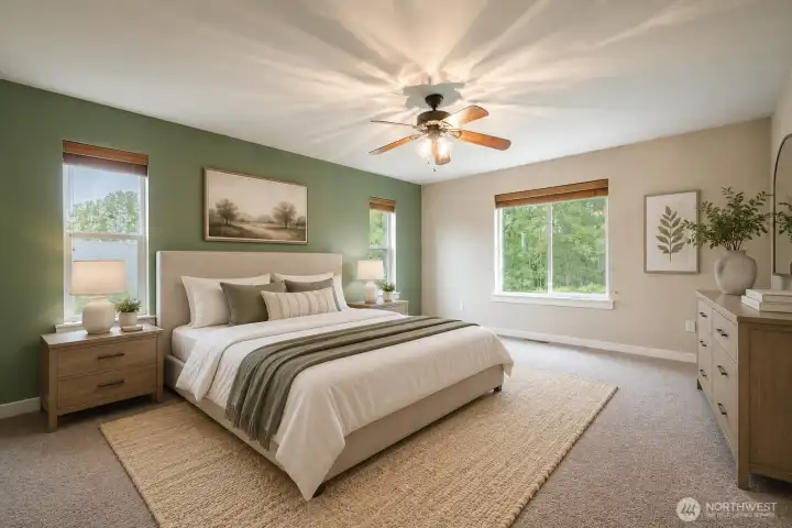 Upper level primary suite (bedroom #4)