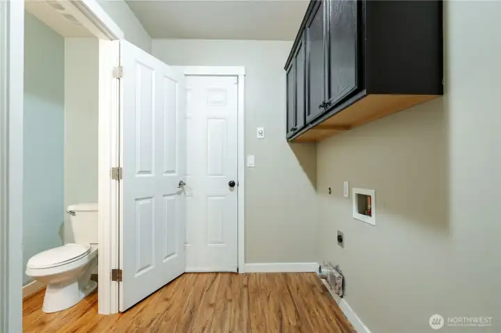 Main level laundry/guest bathroom