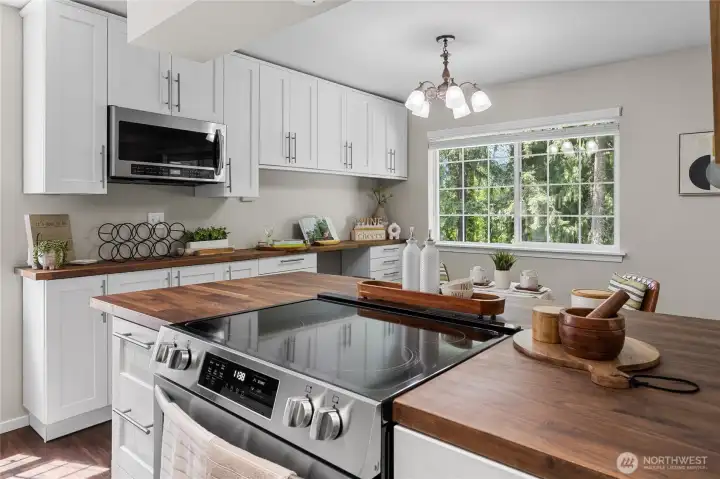 Brand new range, SS appliances all convey.
