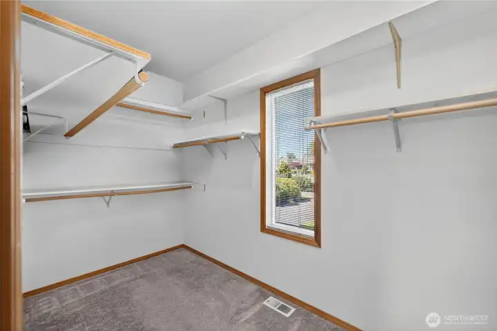 Primary closet