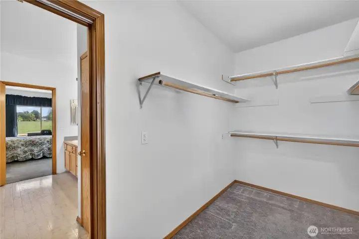 Primary closet