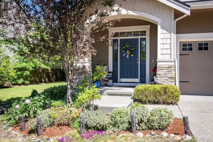 Covered front porch.