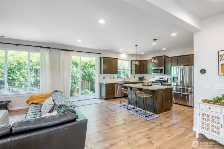 Not photographed walk in pantry next to refrigerator area.