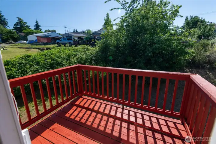 Deck just outside of Dining area