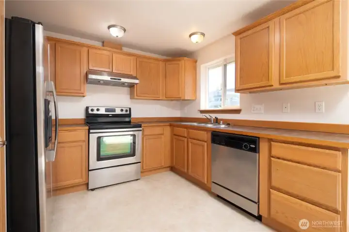 Stainless Steel appliances and pantry