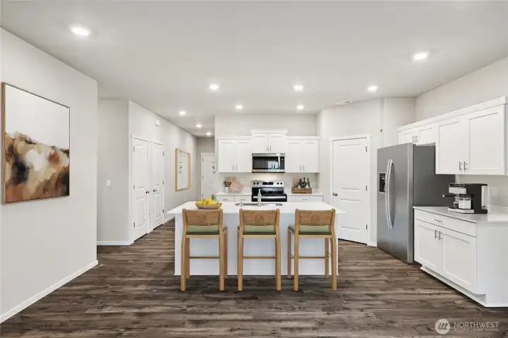 Virtual staging. Photo rendering is representational. Actual home finishes, elevation, and paint colors may vary. See site agent for details.