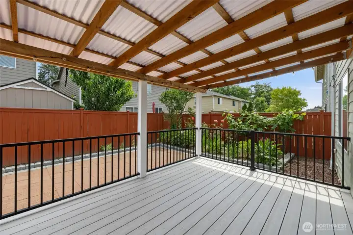 Back deck.