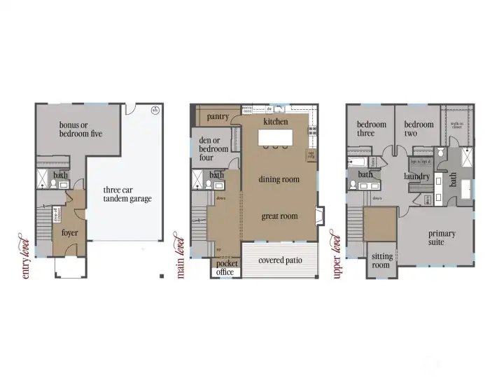 Digital Graphic of the Rosewood Manor Glacier Floorplan Digital Graphic of the Rosewood Manor Glacier Floorplan