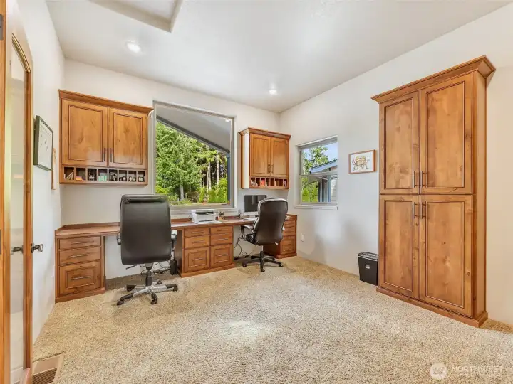 Dedicated office offering a quiet space to work from home. Dedicated office offering a quiet space to work from home.