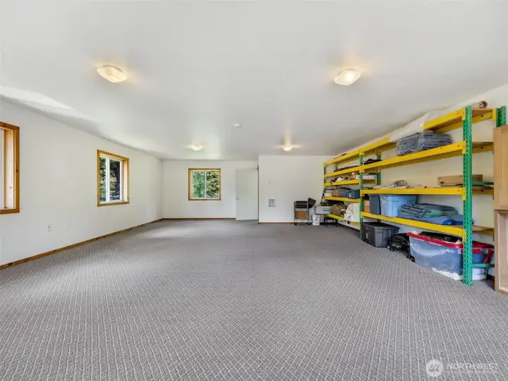 Additional upstairs storage area. Access to this large room is from the shop. Additional upstairs storage area. Access to this large room is from the shop.